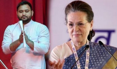 Tejashwi after meeting Sonia said- 'Nitish ji joining hands with us is like a slap on the face of BJP'