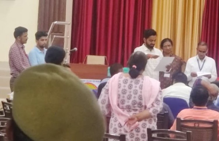 JNVU Jodhpur: Arvind Singh Bhati wins in tough competition, defeats Harendra Chaudhary of NSUI