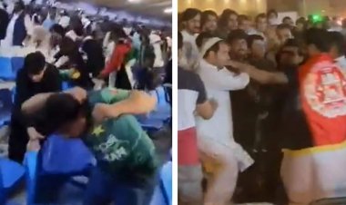 Pak and Afghan fans clashed after the match, kicked and punched each other, beat each other with chairs