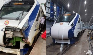 Body of Vande Bharat Express train broken again after hitting a cow, second such incident in two days