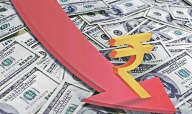 Rupee fell: For the first time at a low of 82.20 against the US dollar, the stock market also fell