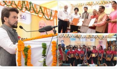 NTPC and SAI launched Water Sports Center in Bilaspur, Union Minister Anurag Thakur inaugurated