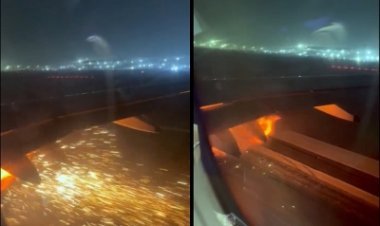 Big accident averted! Indigo aircraft engine fire at Delhi airport, passengers safe