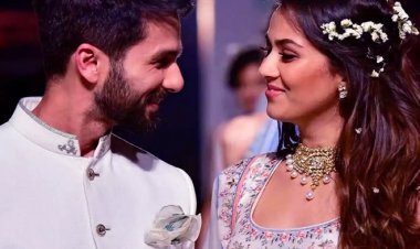 What did Shahid say to Meera that she turned red with shame? 