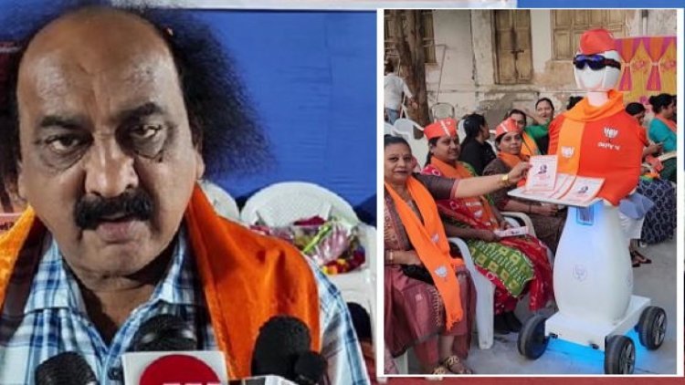 Robots being used in Gujarat assembly elections, campaigning door-to-door for BJP     