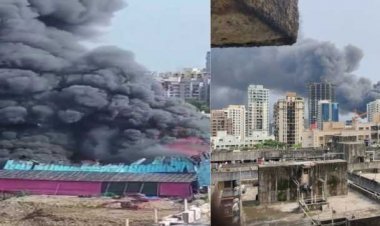 Massive fire breaks out at shops in Mumbai's Andheri station complex, no casualties