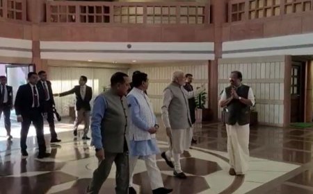 BJP Parliamentary Party meeting begins, PM Modi, Speaker Nadda and MPs of both houses present            