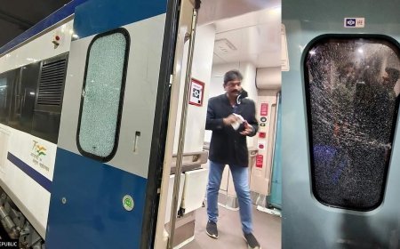 Stones pelted on Vande Bharat Express train in Bengal, miscreants targeted only four days after its inauguration          