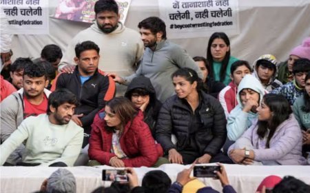 WFI President Brij Bhushan Singh will step down from the post till the completion of the investigation