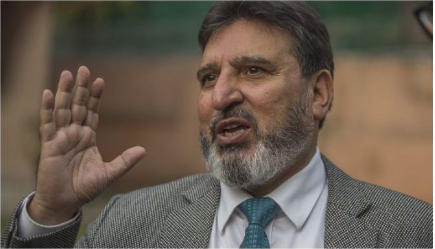 Controversial statement of Altaf Bukhari: said- foreigners will not be allowed to settle in Jammu and Kashmir