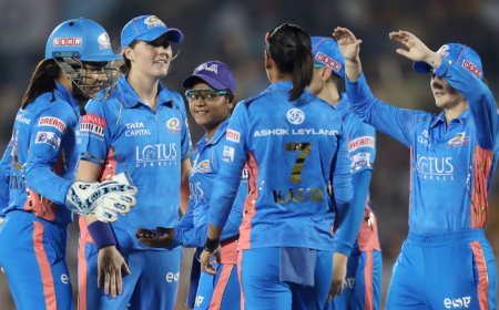 WPL 2023: Mumbai beat Gujarat by 55 runs, qualify for playoffs