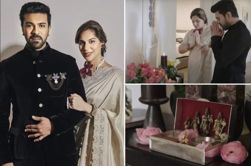 Even in Los Angeles, Ram Charan and his wife did not forget their rituals