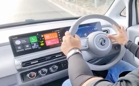 MG Motors Unveils the Futuristic MG Comet EV: A First Look at its Interior and Advanced Features!