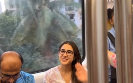 Sara Ali Khan travelled in Mumbai Metro, said- 'Mumbai Meri Jaan'