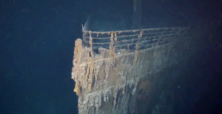 New pictures of the wreckage released 110 years after the Titanic crash