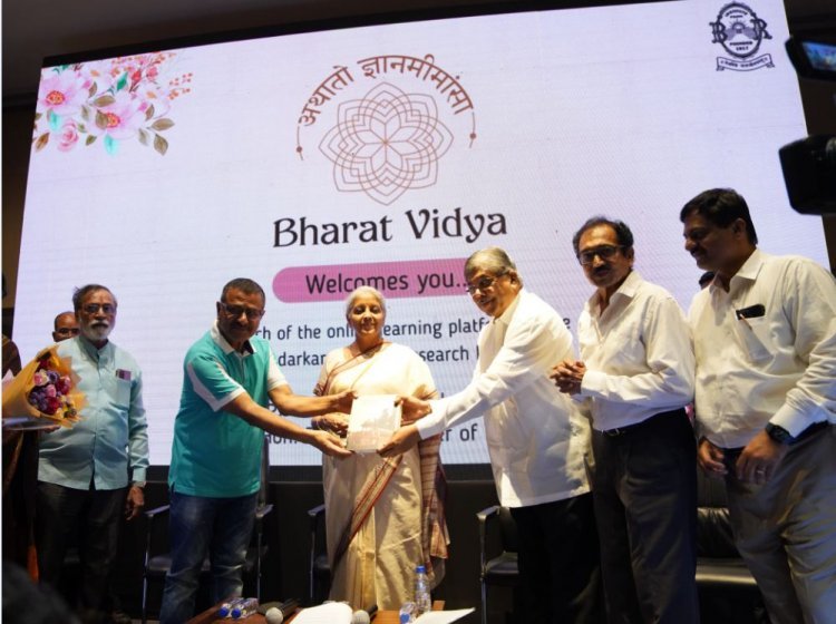 inance Minister Nirmala Sitharaman launches Bhandarkar Institute’s  'Bharat Vidya' portal