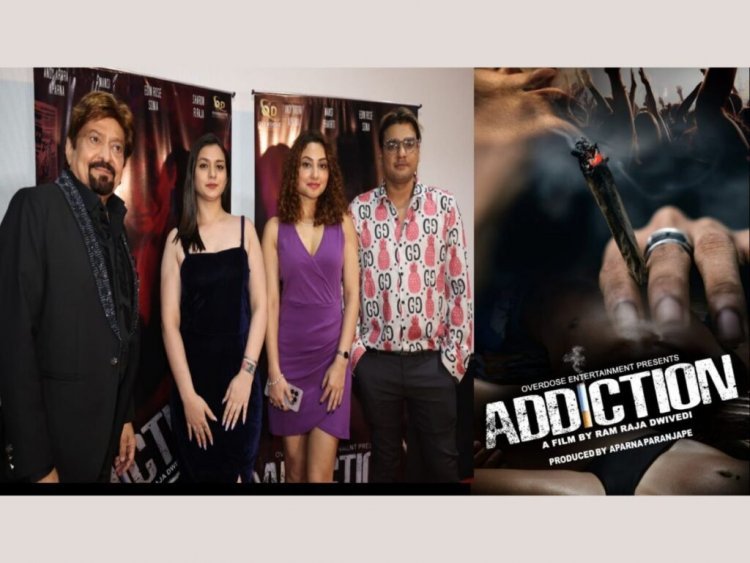 Trailer release of the film Addiction Directed by Ram Raja Dwivedi, Andy Arora & Aparna Paranjape in the lead role