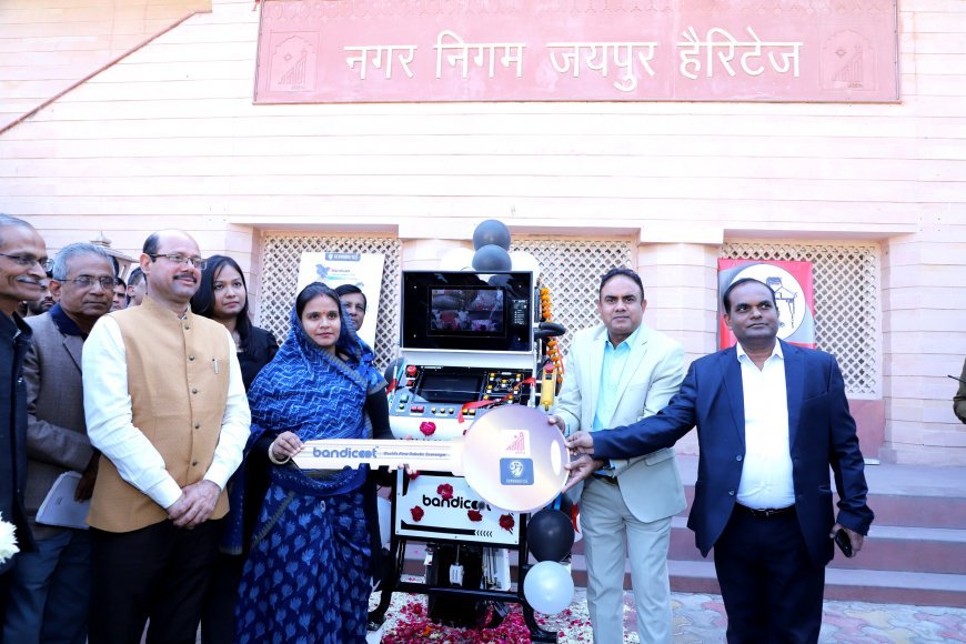 Jaipur Nagar Nigam Heritage revolutionising sanitation, using advanced Bandicoot Robotic Technology