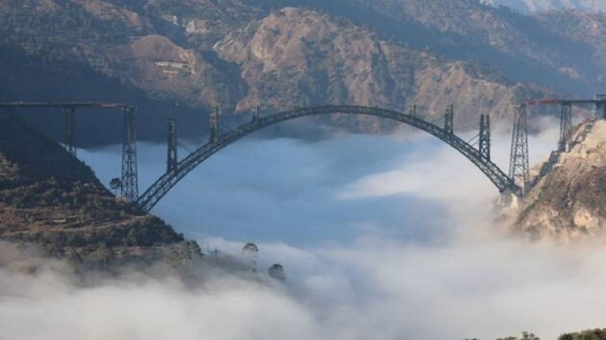 World's highest railway bridge is going to be built on Chenab, there will be connectivity with Kashmir every season