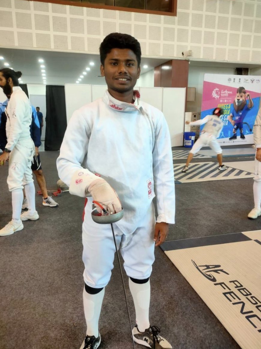 RS Sargin of Chhattisgarh won bronze medal in 33rd Senior National Fencing Competition