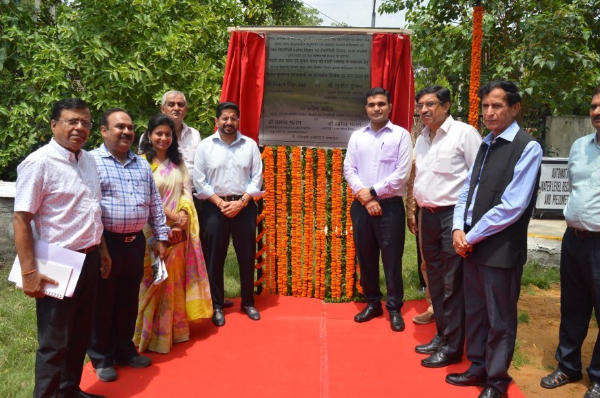 DC Faridabad inaugurated the Aquifier Storage and Recovery Structure constructed by Manav Rachna Centre for Advanced Water Technology and Management