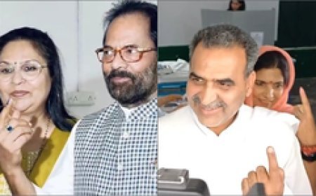 यूपी में पहले चरण के लिए कई दिग्गजों ने डाले वोट