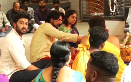 रायचूर के हनुमान मंदिर में एक्टर किच्चा सुदीप ने की विशेष पूजा, झलक पाने के लिए फैंस की लगी भीड़