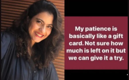 अभिनेत्री काजोल ने एक पोस्ट में कहा, 'मेरा धैर्य एक गिफ्ट कार्ड की तरह है'