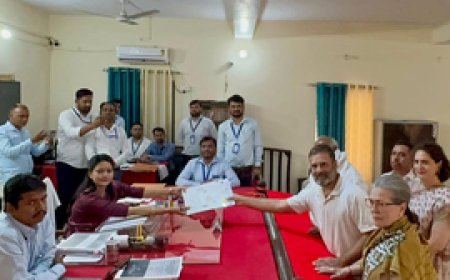 कांग्रेस नेता राहुल गांधी ने रायबरेली से किया नामांकन