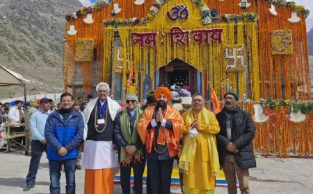 Uttarakhand: राज्यपाल लेफ्टिनेंट जनरल गुरमीत सिंह (से नि)  ने किए बाबा केदारनाथ के दर्शन