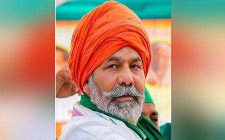 मंगलौर के मन्नाखेड़ी पहुंचे भाकियू के राष्ट्रीय प्रवक्ता राकेश टिकैत 