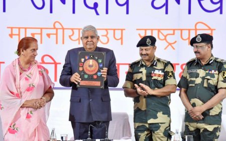 उपराष्ट्रपति धनखड़ ने जैसलमेर में BSF सैनिक सम्मेलन को किया संबोधित