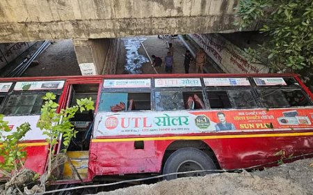 Haridwar Bus Accident: सेफ्टी वॉल तोड़कर पुल से नीचे गिरी बस