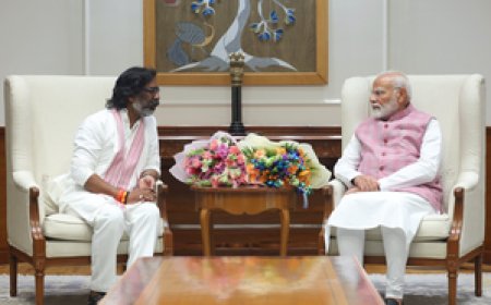 दिल्ली में पीएम मोदी से मिले झारखंड सीएम हेमंत सोरेन