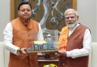 उत्तराखंड के मुख्यमंत्री पुष्कर सिंह धामी ने प्रधानमंत्री नरेंद्र मोदी से की मुलाकात