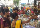 करवा चौथ : खरीदारी के लिए बाजारों में सुहागिनों की भीड़