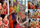 तीर्थ नगरी पुष्कर में चौदस पर विदेशी महिलाओं ने किया सोलह श्रृंगार