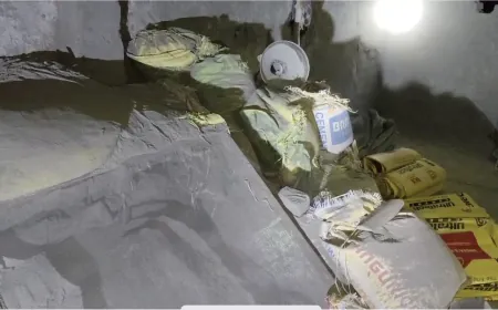 यूपी में नकली सीमेंट की फैक्ट्री का भंडाफोड़, 1200 कट्टे बरामद