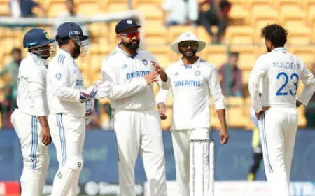 न्यूजीलैंड ने भारत को 46 पर समेटा, 134 रन की बढ़त हासिल की