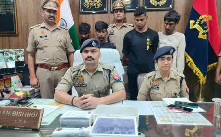 पुलिस ने किया अंतर्जनपदीय बाइक चोर गिरोह का पर्दाफाश