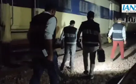 रोहतक-दिल्ली पैसेंजर ट्रेन में विस्फोट के बाद लगी आग, चार यात्री घायल