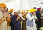 Arvind Kejriwal और Bhagwant Mann ने श्री गुरु तेग़ बहादर जी के 350 th  शहादत दिवस पर हुए Kirtan Darbar में किया नमन