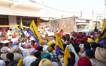 Tarn Taran में CM Bhagwant Mann का मेगा रोड शो — Harmeet Sandhu के समर्थन में उमड़ा जनसैलाब, 'AAP Ki Sarkar, AAP Ka Vidhayak' का नारा गूंजा