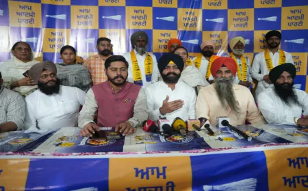 Tarn Taran में Congress को बड़ा झटका, दर्जनों परिवार AAP में शामिल — Harmeet Singh Sandhu को मिला लोगों का समर्थन