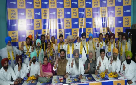 Tarn Taran Bypoll से पहले AAP को मिला बड़ा समर्थन — Ex-Servicemen, Congress और Akali नेताओं ने थामा झाड़ू