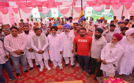 Chakk Sikandar में AAP उम्मीदवार Harmeet Singh Sandhu की जन-मिलनी को मिला ज़बरदस्त जनसमर्थन