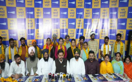 Tarn Taran Bypoll से पहले बड़ा राजनीतिक बदलाव – Akali Dal की नेता वंदना गिल अपने समर्थकों के साथ APP में शामिल