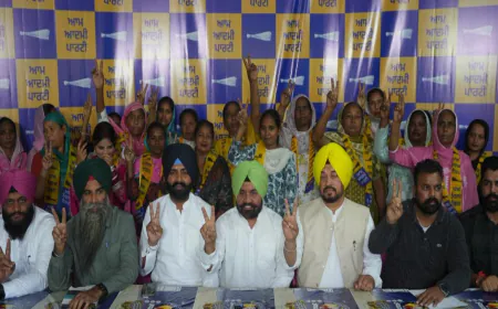 Tarn Taran by-election से पहले APP को बड़ा समर्थन; 100 से ज्यादा families ने party join की, महिलाओं और युवाओं ने कहा – हम Harmeet Sandhu को जिताएंगे