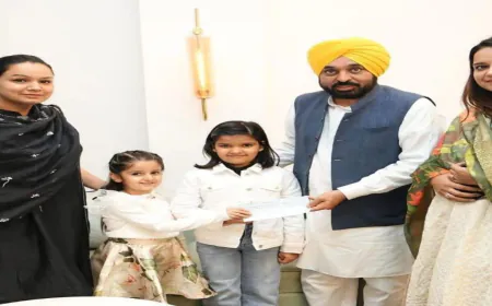 बच्चियों की पहली कमाई, बनी दूसरों की आशा: 7 और 6 वर्षीय बहनों ने workshop की कमाई flood victims को donate की, CM Mann ने की सराहना