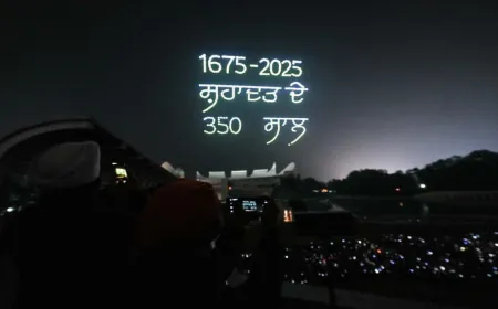 आसमान में जगमगाती श्रद्धा: Anandpur Sahib में हुआ दुनिया का पहला Religious Drone Show, Guru Tegh Bahadur Ji की 350वीं शहादत को Dedicated